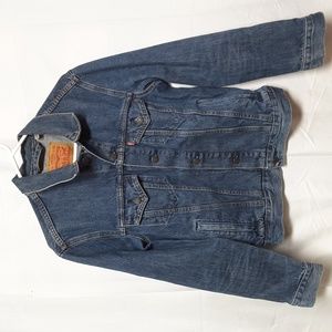 Levi jean jacket small heavy jean